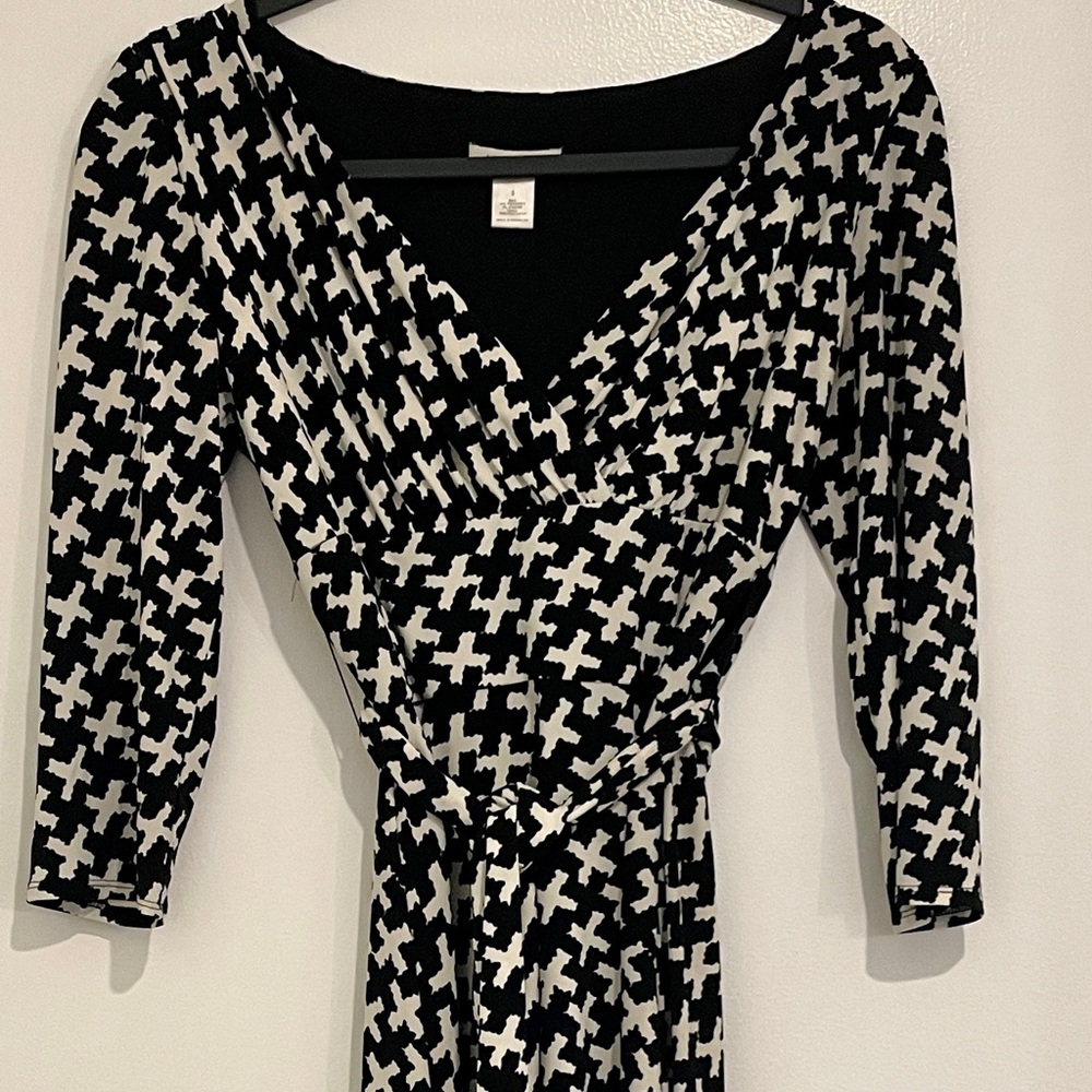Harold’s houndstooth dress